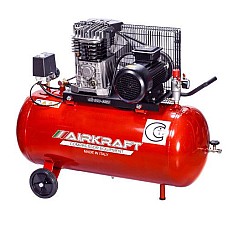 Sprężarka tłokowa z napędem pasowym, Vres=100l, 360l/min, 380V, 2,2kW AIRKRAFT (analogicznie do DEC100-330T-380-ITALY) AK100-360T-380-ITALY