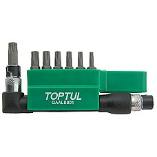 Zestaw bitów TORX TOPTUL 1/4