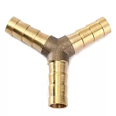 Złącze węża (trójnik, mosiądz) w kształcie litery Y. SAMOLOT 6*6*6mm E102-5-1