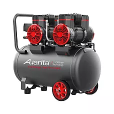 Bezolejowa sprężarka tłokowa 50 l, 2*1,45 kW, 220 V, 280 l/min, 2800 obr./min, 75 dB AUARITA 2-1450X2F50-220