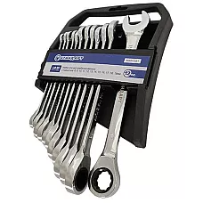 Zestaw kluczy płasko-oczkowych z grzechotką 8-19mm 12 szt. na uchwycie STANDARD NGW12ST