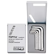 Zestaw kluczy SPLINE w kształcie litery L TOPTUL M5-M12 GAAD0501
