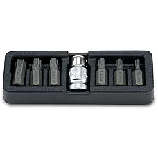 Zestaw bitów do wkrętaka TORX TOPTUL 10mm T25-T55 7 szt. GAAT0705