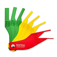 zestaw szczelinomierzy do pomiaru grubości klocków hamulcowych 8 szt. (2-12 mm) TOPTUL JEGF0212